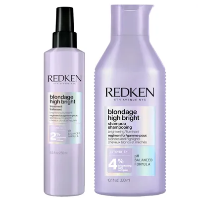 Redken High Bright Pre-treatment And Shampoo Bundle