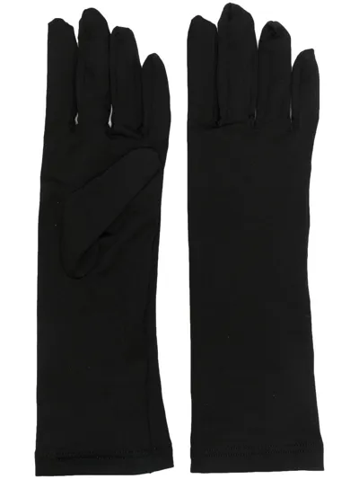 Vtmnts Barcode-print Gloves In Black