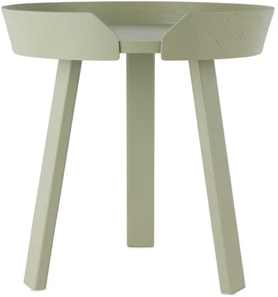 Muuto Green Small Around Coffee Table In Dusty Green