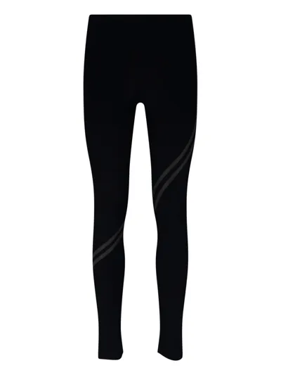 Loewe Logo Leggings In Nero