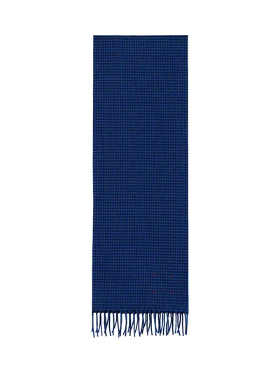 Destin Checked Scarf In Blu