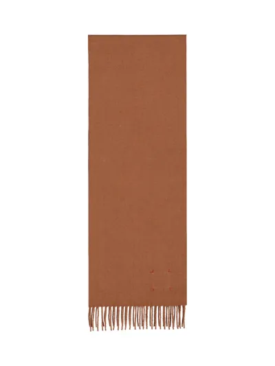 Destin Fringed Scarf In Brown