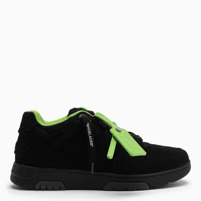 Off-white Low Black/green Suede Trainer