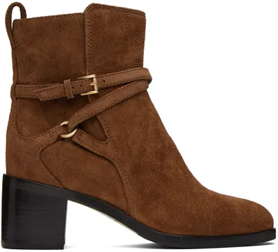 Rag & Bone Brown Hazel Buckle Boots In Camelsd