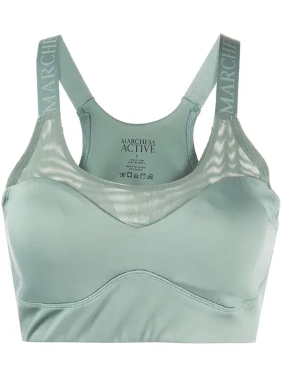 Marchesa Olivia Sports Bra In Green