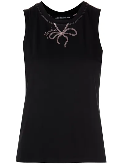 Marchesa Casey Performance Tank Top In Black