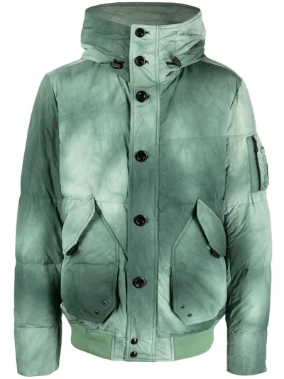 Belstaff Radar Padded Regular-fit Shell-down Jacket In Graph Green