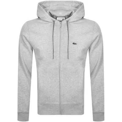 Lacoste Sport Full Zip Hoodie Grey