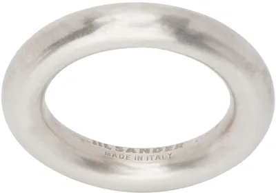 Jil Sander Silver Classic Ring In 041 - Silver