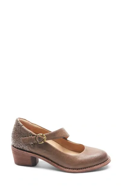 Halsa Footwear Mia Mary Jane In Taupe