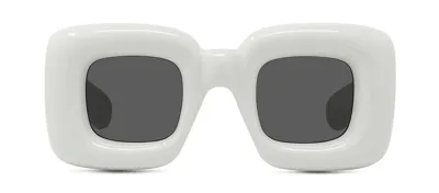 Loewe Inflated Oversized Square-frame Acetate Sunglasses In Grey