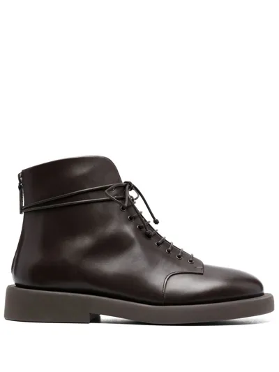 Marsèll Lace-up Ankle Boots In Brown