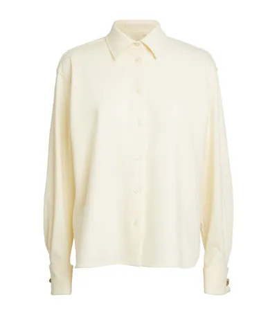 Max Mara White Wool Shirt