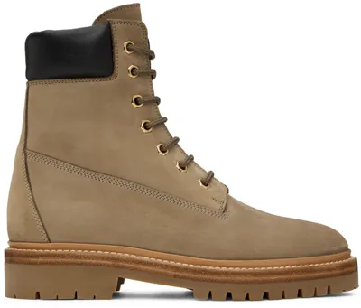 Legres Khaki Trekking Boots In Smog