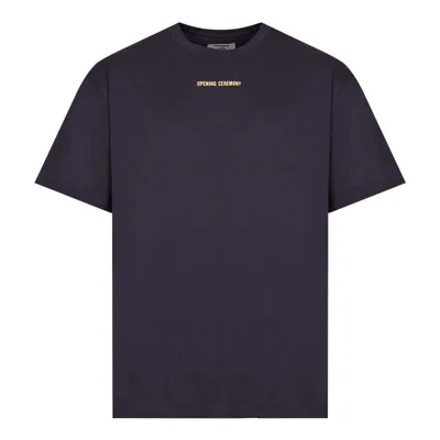 Opening Ceremony Graphic-print Cotton T-shirt In Navy