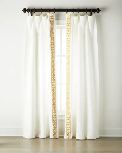 Home Silks Two Andes Brilliant Golden Curtains, 96"l