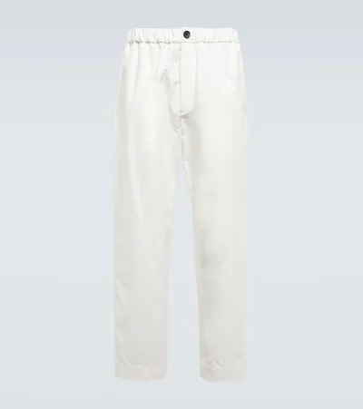 Jil Sander Cropped Straight-leg Trousers In Nude