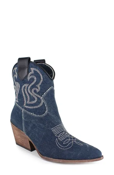 Zigi Paula Bootie In Blue Denim