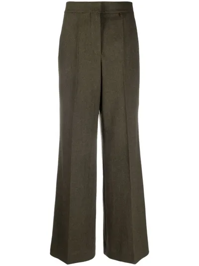 Givenchy High-rise Flared Trousers In 绿色