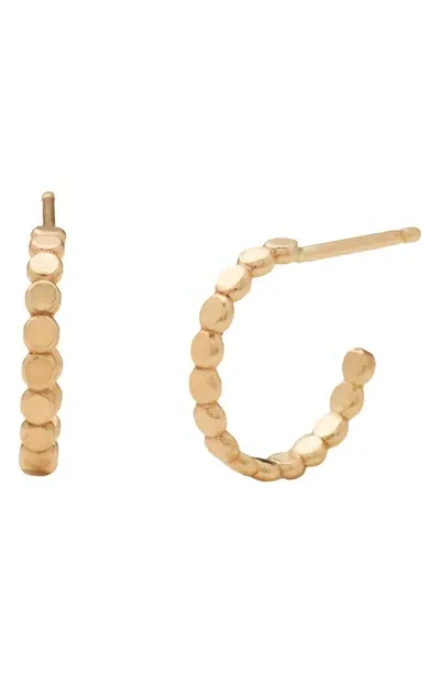 Made By Mary Poppy Hoop Earrings In Gold