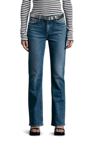 Rag & Bone Peyton Low-rise Slim Straight Jeans In Huntley