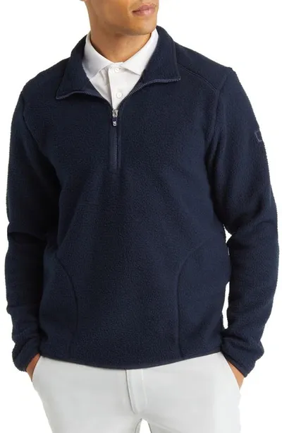 Cutter & Buck Eco Sherpa Mens Fleece Jacket In Navy Blue