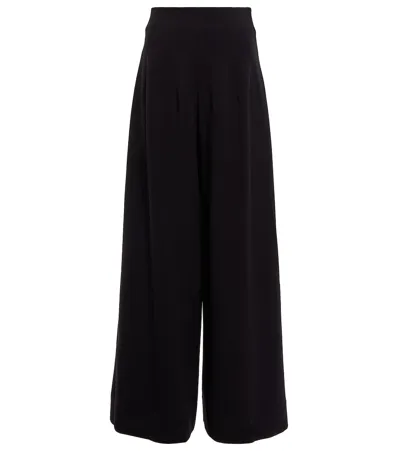 Staud Caleb High-rise Wide-leg Pants In Black