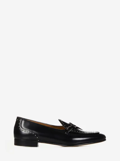 Edhen Milano Comporta Studs Loafers In Black