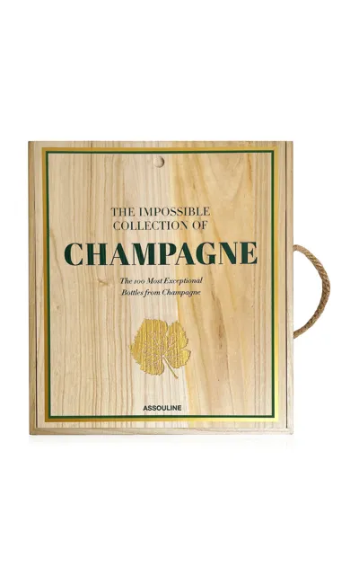 Assouline The Impossible Collection Of Champagne Hardcover Book In Light Brown