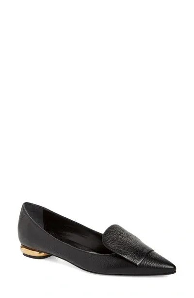 Bells & Becks Lia Pointed Toe Flat In Black