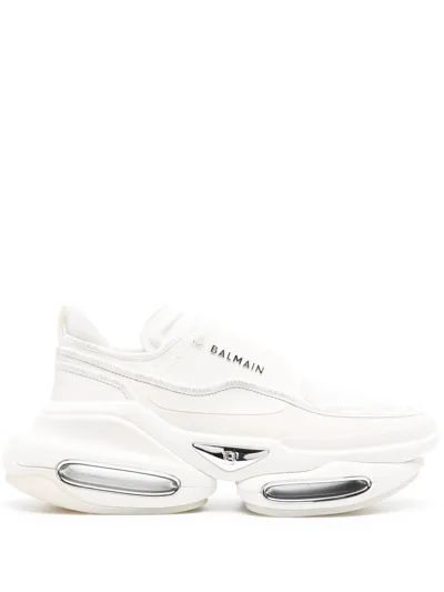 Balmain B-bold Low-top Sneakers In White