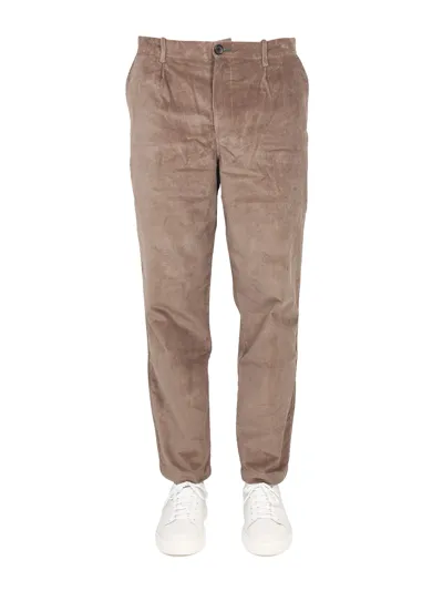 Ps By Paul Smith Velvet Pants In Beige