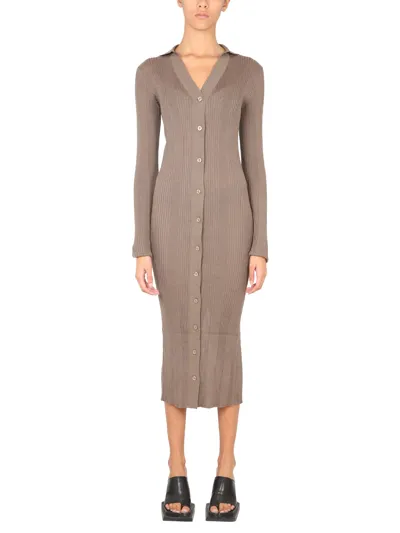 Remain Birger Christensen Kori Dress In Brown