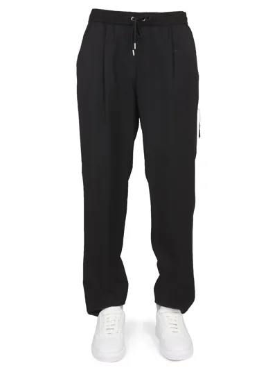 Moncler Pantalone In Lana In Black