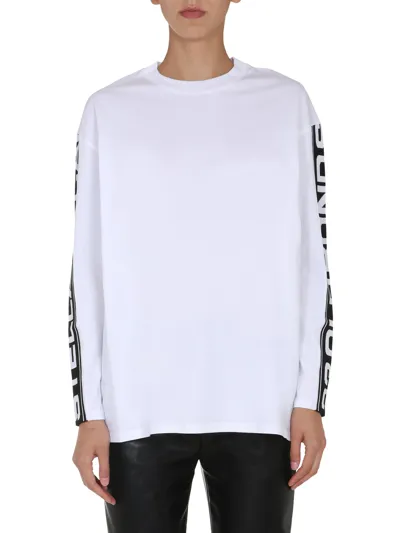 Stella Mccartney Round Neck T-shirt Unisex In White