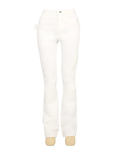 Bottega Veneta Flare Jeans In White