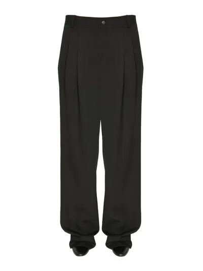 Saint Laurent Pants With Pleats In Black