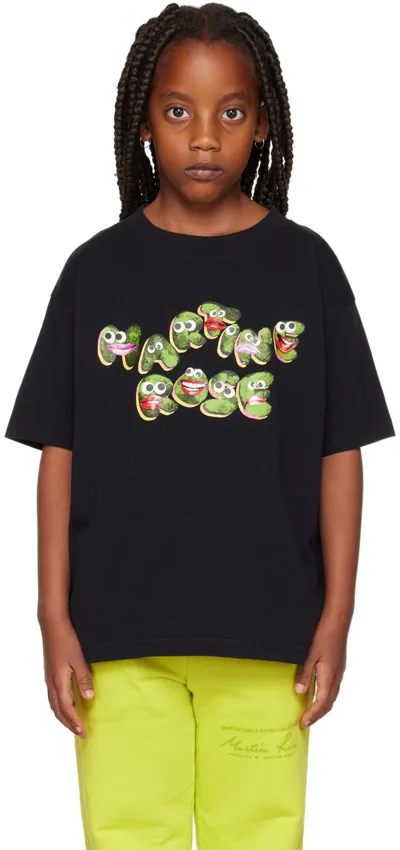 Martine Rose Ssense Exclusive Kids Black Brittle T-shirt