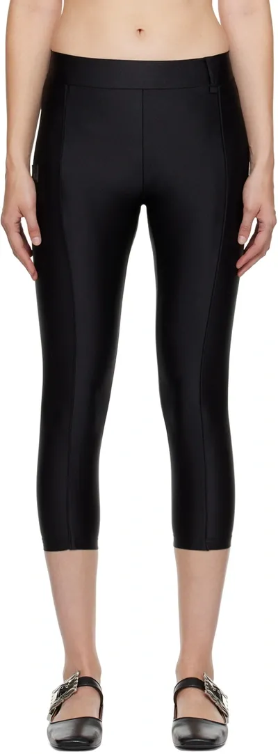 Lesugiatelier Black Piping Leggings