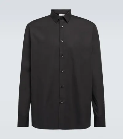 Saint Laurent Classic Cotton Shirt In Black