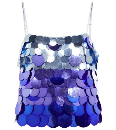 Jonathan Simkhai Nikky Ombre Sequin Camisole In Light Sky Multi