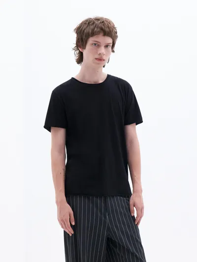 Filippa K Roll Neck Tee In Black