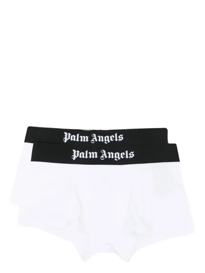 Palm Angels Classic Logo-waistband Boxers In White