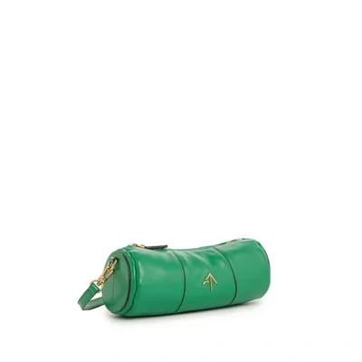 Manu Atelier Sac Cylinder En Cuir In Green