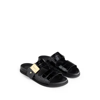 Burberry Embossed Leather Sandals