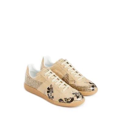 Maison Margiela Newspaper-print Sneakers