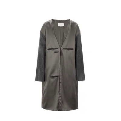 Maison Margiela Long Bi-material Dress