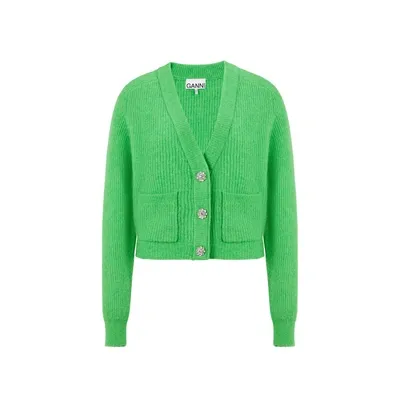 Ganni Cardigan Avec Boutons Brillants