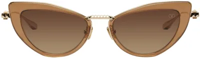 Valentino Viii Sunglasses In Brown