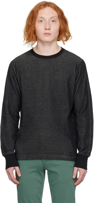 Rag & Bone Black Collin Long Sleeve T-shirt